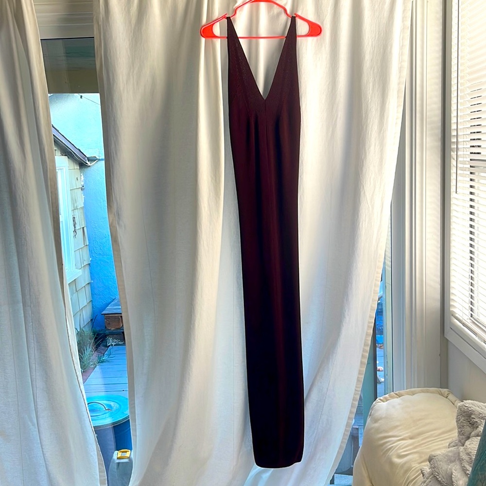 Zara knit maxi dress Boudreaux color
